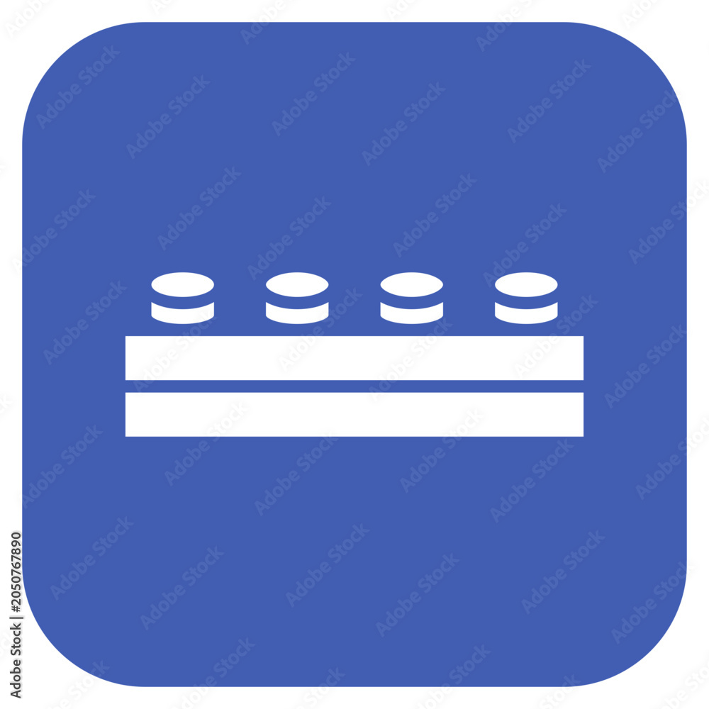 Naklejka premium Lego icon style