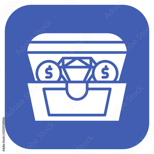 Foto Treasure Chest icon style