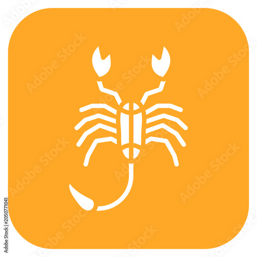 Vászonkép Scorpion icon style