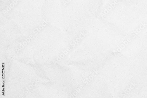 White recycled craft paper texture as background. Grey paper texture, Old vintage page or grunge vignette of old newspaper. Pattern rough art creased grunge letter. Hardboard with copy space for text.