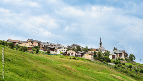 Village of Guarda Swss alps