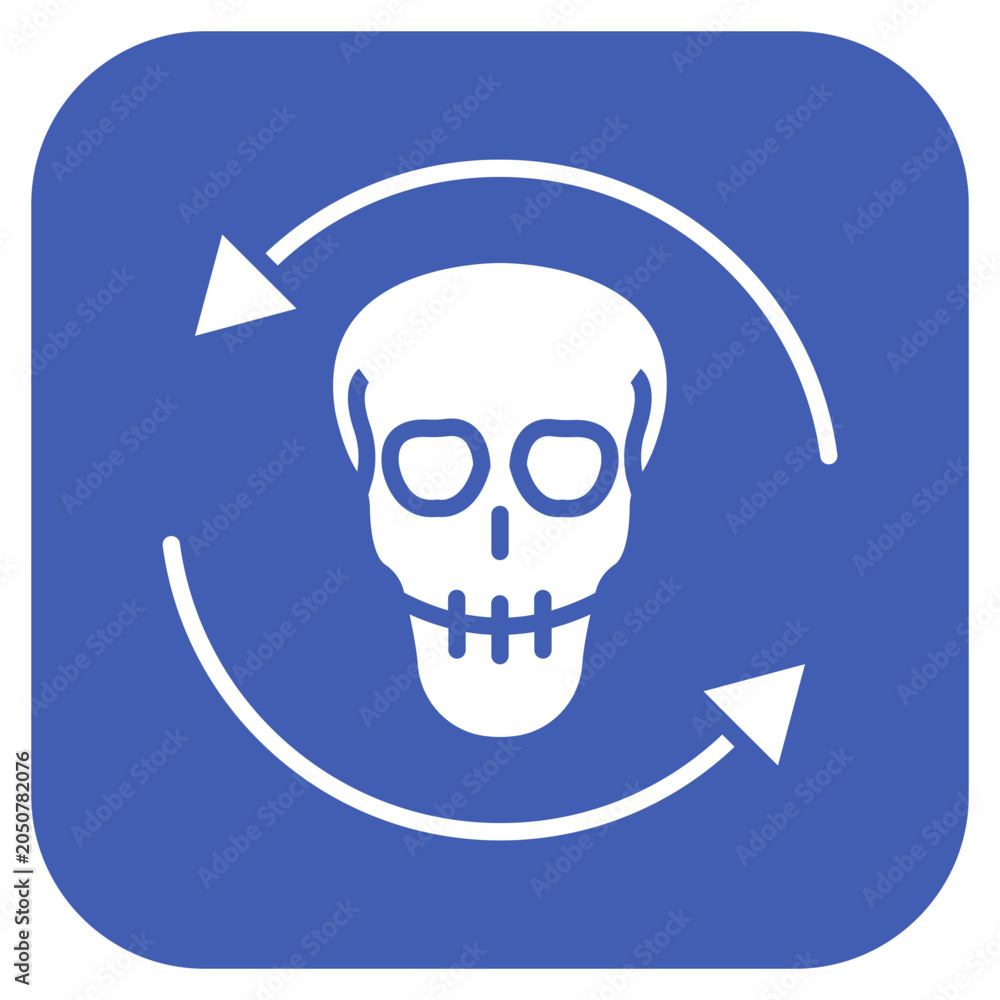 Foto Death Cycle Vector Icon Style