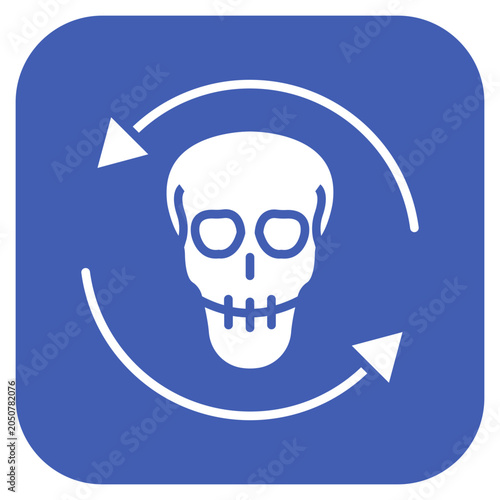 Foto Death Cycle Vector Icon Style