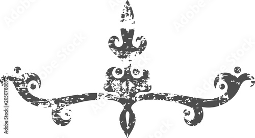 Fotografía Old grunge ornamental vignette PNG