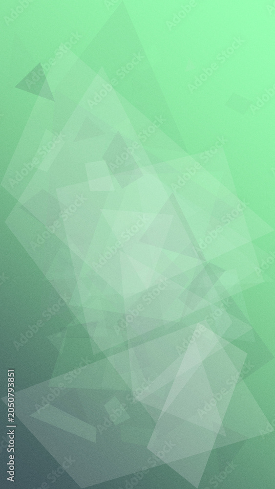 Obraz premium A soft green and teal triangle mosaic creates an energetic abstract backdrop, with translucent facets that work well for tech, wellness, and web design.