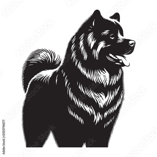 Εκτύπωση καμβά Russian Bear Shepherd Dog, Powerful Guardian Breed, Large Working Dog, Loyal Family Protector, Courageous Watchdog, Intelligent Companion, Strong Livestock Guardian, Protective Canine, Majestic