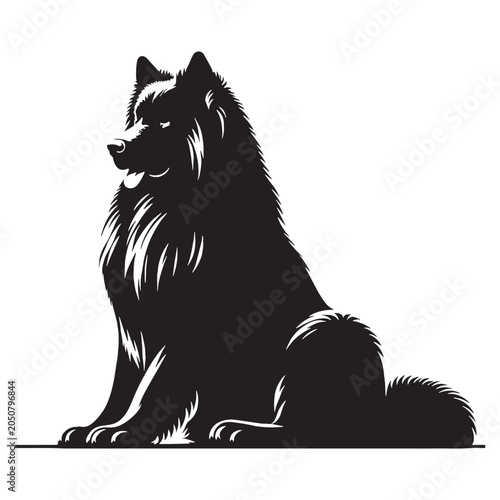 Tableau sur toile Russian Bear Shepherd Dog, Powerful Guardian Breed, Large Working Dog, Loyal Family Protector, Courageous Watchdog, Intelligent Companion, Strong Livestock Guardian, Protective Canine, Majestic