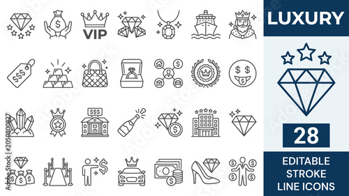 Фотография Luxury icon set