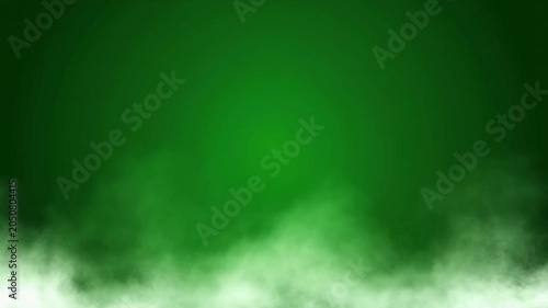 Abstract Glowing Green Mist and Fog Lower Third Background