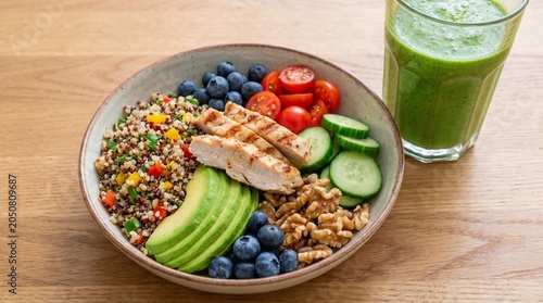 salad with vegetables and fruits