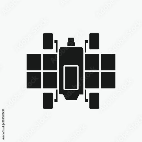 Space robot. Space rover. mars rover icon 