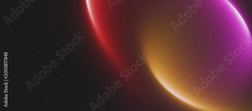 Grain texture dark background, magenta red and orange glowing abstract shape on black backdrop, abstract noisy banner, vibrant gradient header, poster, wallpaper design 