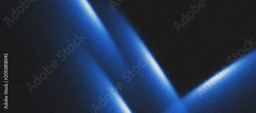 Grain texture dark background,  blue glowing abstract shape on black backdrop, abstract noisy banner, vibrant gradient header, poster, wallpaper design 