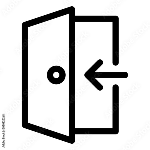 Open Door Entrance Home Icon