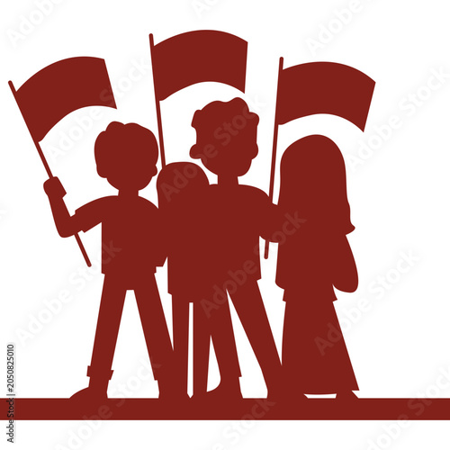 Indonesia Independence Day Silhouette