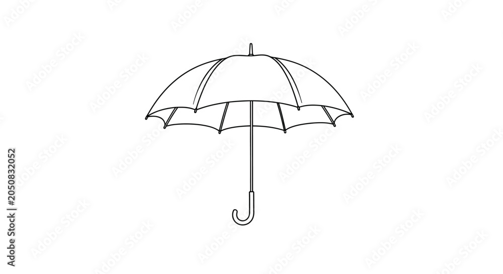 Fotografia A clear plastic umbrella.