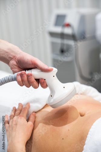 Advanced ultrasound therapy treatment at a wellness center