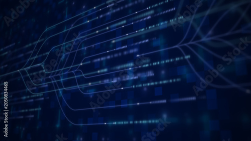 Foto Line data transfer high speed network data for processing system with digital co