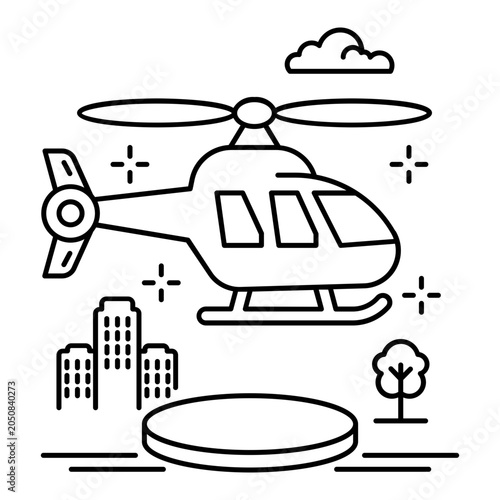 Obraz na plátně helicopter