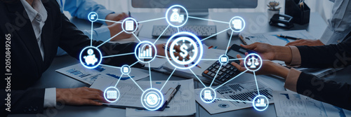Tableau sur toile Accounting technology transforms how accounting income expense operates