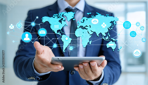 Corporate Technology Network Connection and Digital Transformation - Super HD - Smoother Version