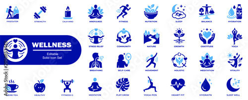 Fotografie Wellness icon collection
