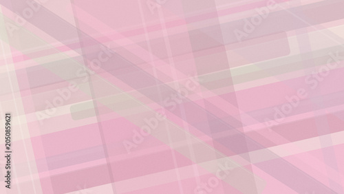 Tableau sur toile Abstract geometric plaid pattern in soft pastel pink and purple, creating a modern, airy backdrop with diagonal depth for banners, posters, and design layouts