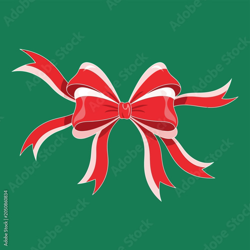 Red Ribbon Bow Decoration