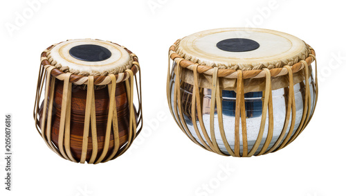 Konstfotografi Two Indian Tabla Drums, Wooden and Metal