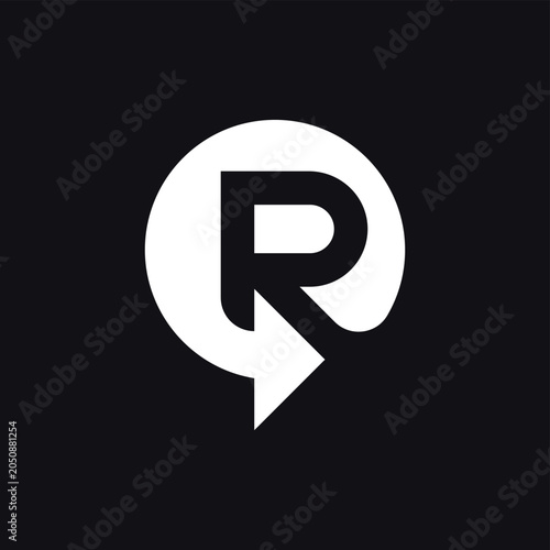 Letter R Reverse Logo