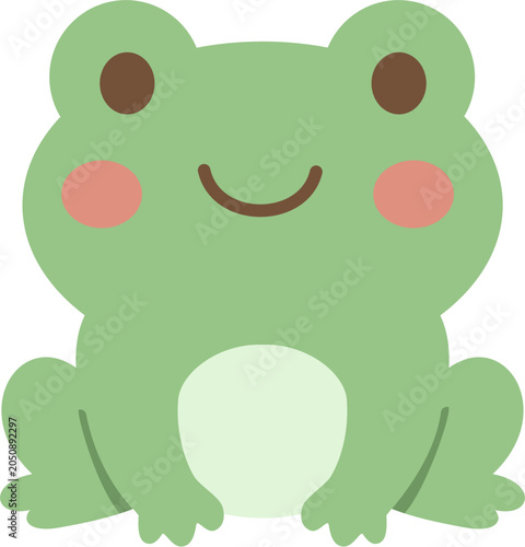 Cute Cartoon Frog Character for Playful Designs
