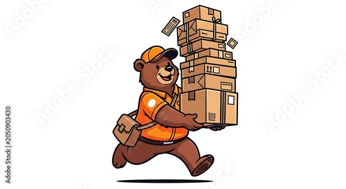 Cartoon man sitting on large stack of books.