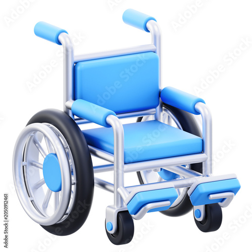 wheelchair 3d illustration