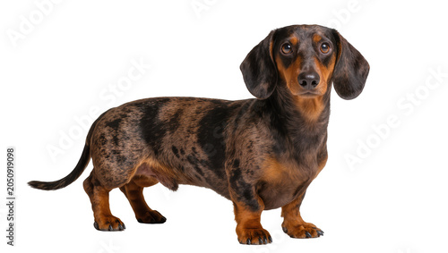 Fotografija Dachshund dog with dapple coat standing