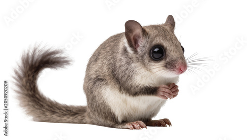Φωτογραφία Small flying squirrel with big eyes and bushy tail