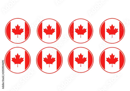 Red circular arrows arranged in a line with numbers PNG isolated on transparent background