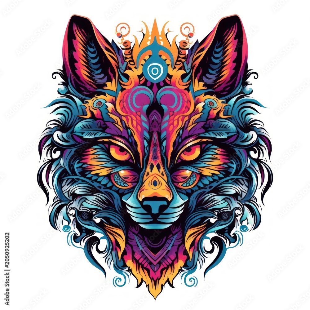 Fototapeta premium Animal art graphics pattern.