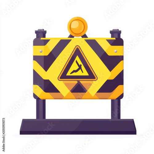 Caution sign warning about slippery surfaces, featuring a bold yellow and black design for visibility.