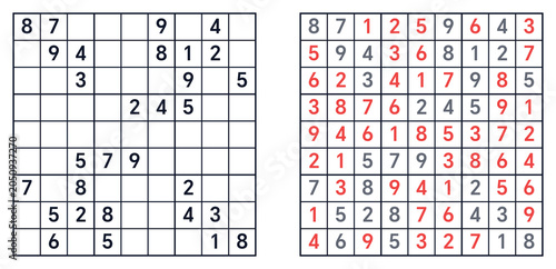 Canvastavla Sudoku,sudoku classic,sudoku easy,sudoku classic hard, sudoku with answers