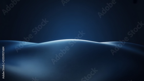 Abstract blue glowing waves with futuristic technology background and luminous gradient design
