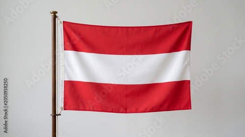National flag of Austria with red, white, red horizontal stripes, one of the world’s oldest designs symbolizing heritage, resilience, and enduring national identity across centuries.