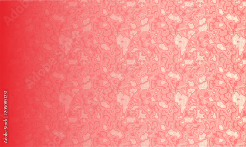 Billede på lærred Abstract fluid organic pattern background with a smooth color gradient from deep red to soft pastel pink