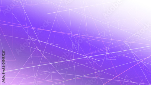 Abstract polygon network of luminous lines and triangles over a purple gradient, creating a confident tech vibe for creative headers, ads, or websites.