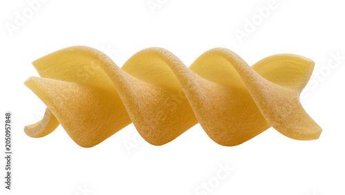 Obraz na płótnie Fusilli pasta spiral shape dry uncooked durum wheat semolina