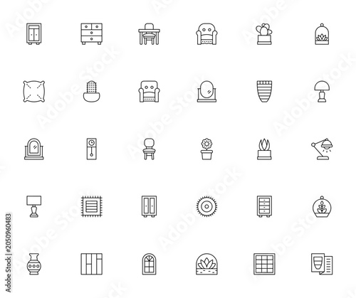 фотографія Interiors icon set