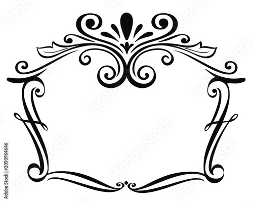 decorative flourish square border svg file