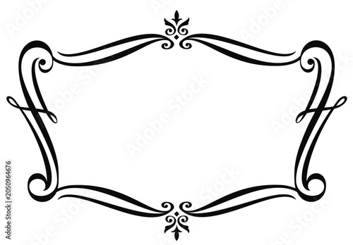 horizontal floral border frame svg file