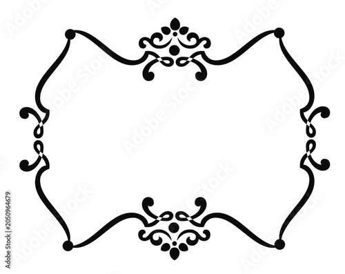 elegant curved square frame svg file