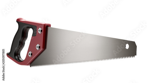 Foto Hand Saw with Red and Black Handle
