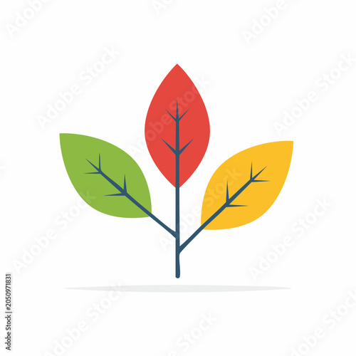 Stylized Autumn Leaves Icon
